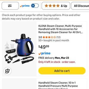 Handheld Steam Cleaner - Multi-Purpose Home Kitchen Steamer